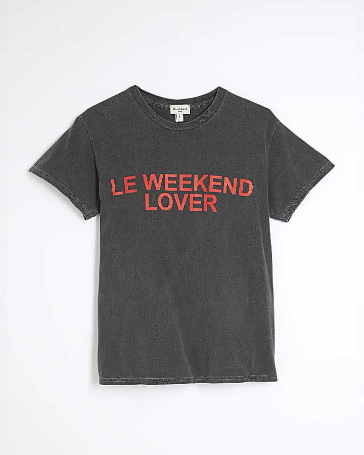 Grey Le Weekend Lover T-Shirt