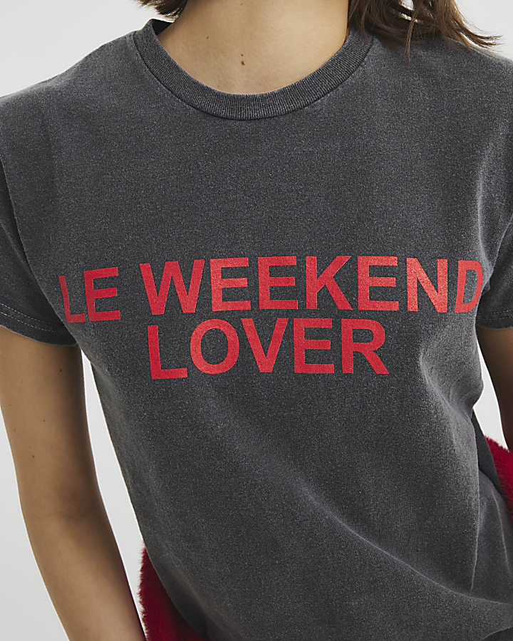 Grey Le Weekend Lover T-Shirt