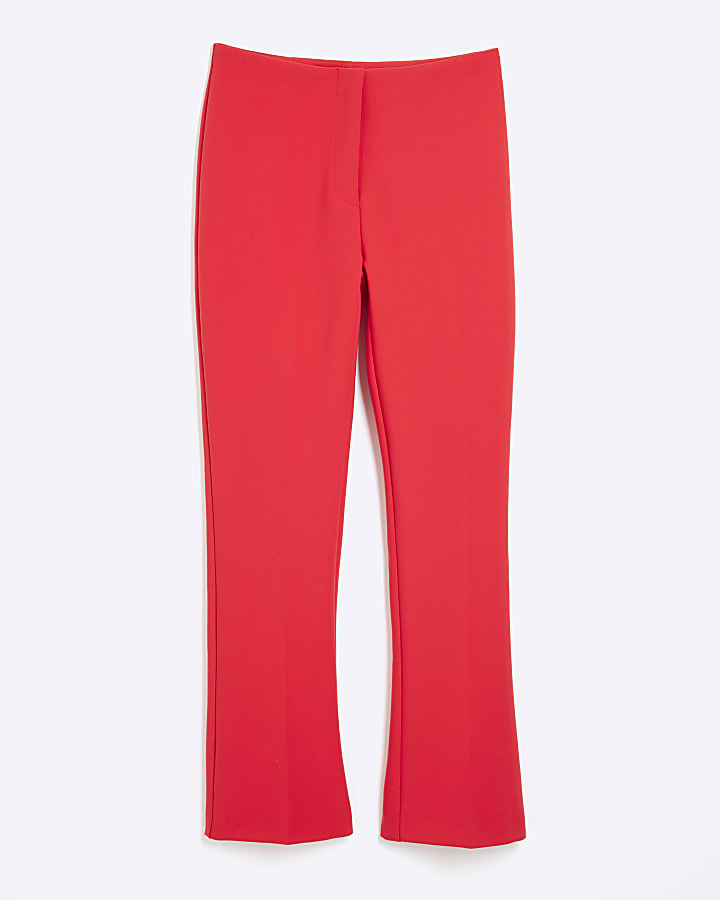 Red Skinny Leg Trousers