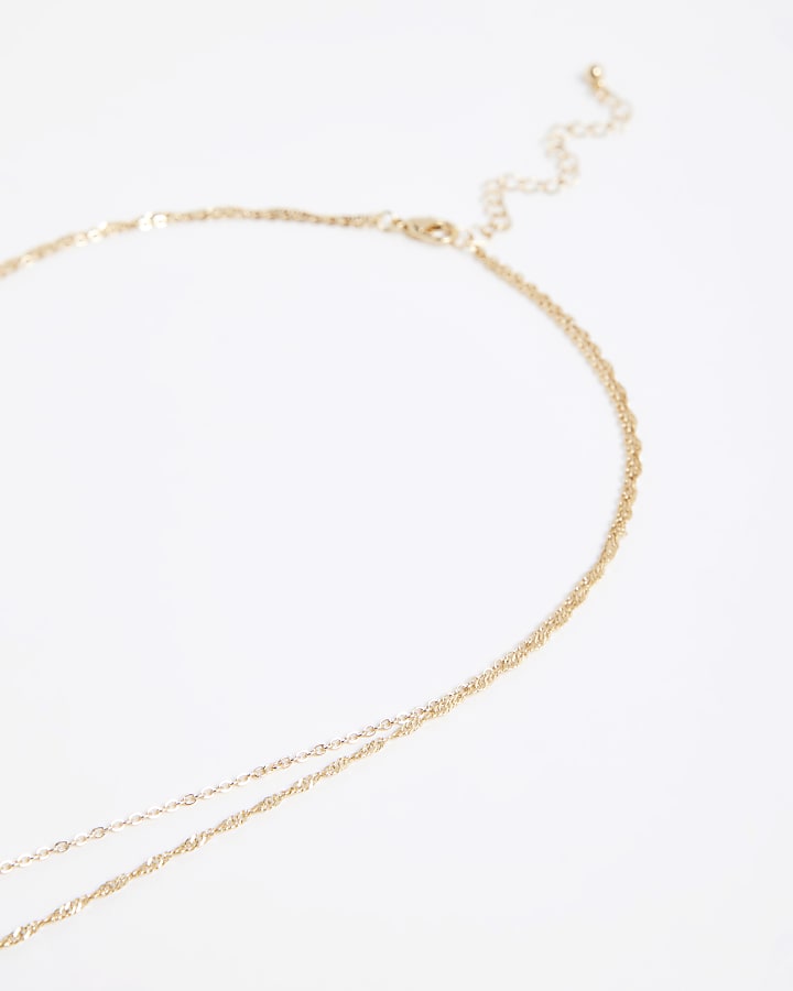 Gold Layered Fish Pearl Necklace