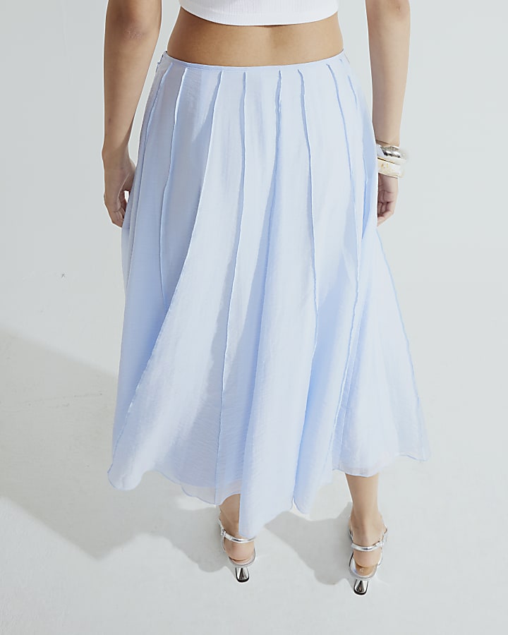 Blue Midi Skirt
