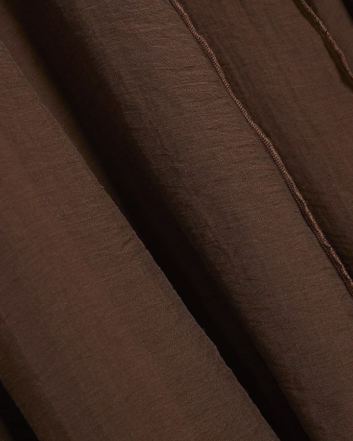 Brown Midi Skirt
