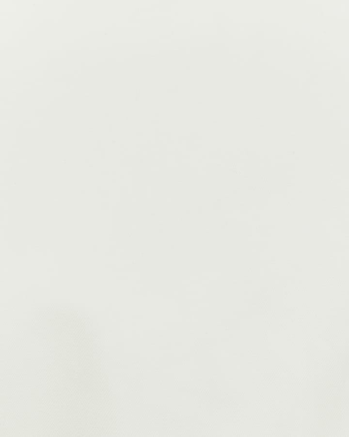 White Sleeveless Shift Mini Dress