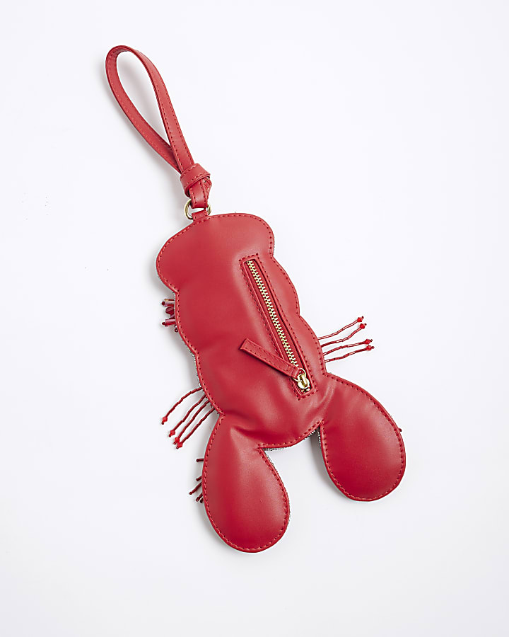 Red Premium Beaded Lobster Bag
