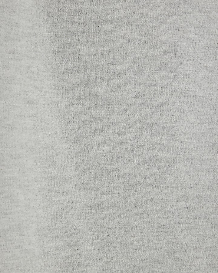 Petite Grey Long Sleeve Top