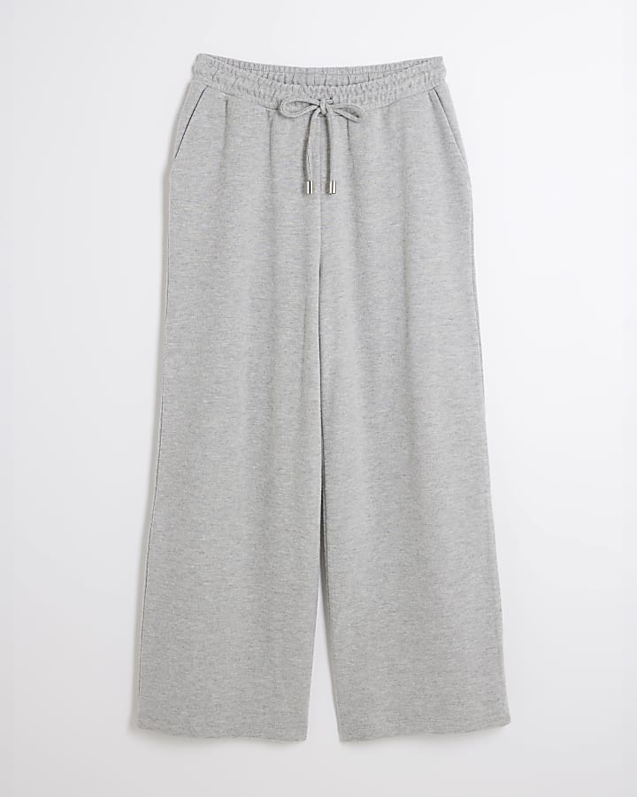 Petite Grey Wide Leg Trousers