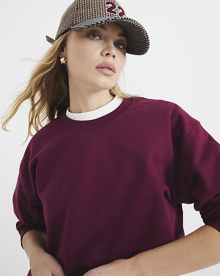 Red Long Sleeve Sweatshirt