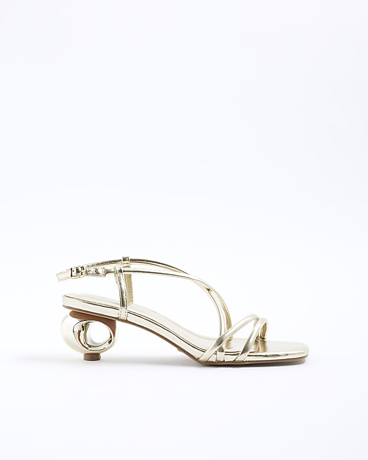 Gold Ring Heel Sandals