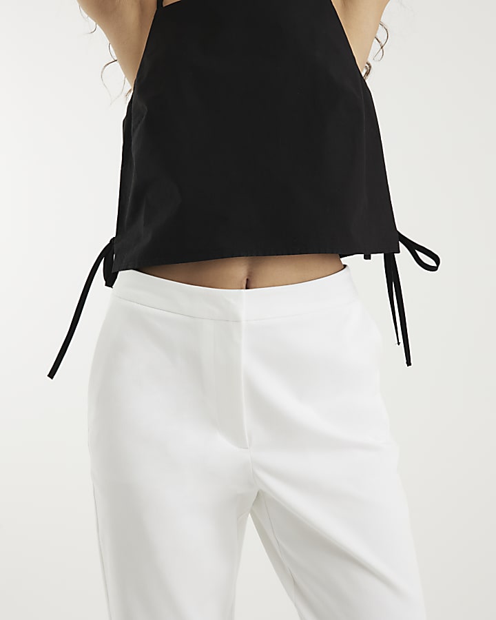 White Cigarette Trousers