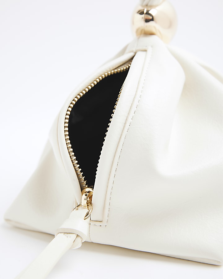 Cream Metal Detail Grab Bag