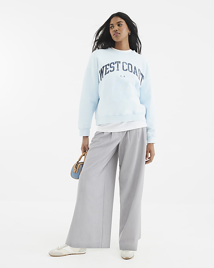 Blue Long Sleeve West Coast Sweatshirt