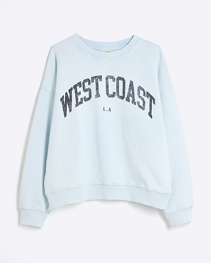 Blue Long Sleeve West Coast Sweatshirt