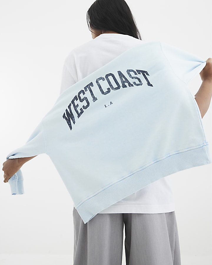 Blue Long Sleeve West Coast Sweatshirt