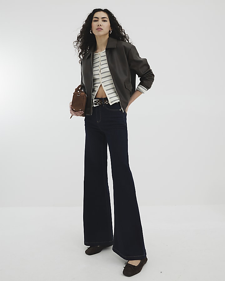 Indigo Wide Leg Jeans