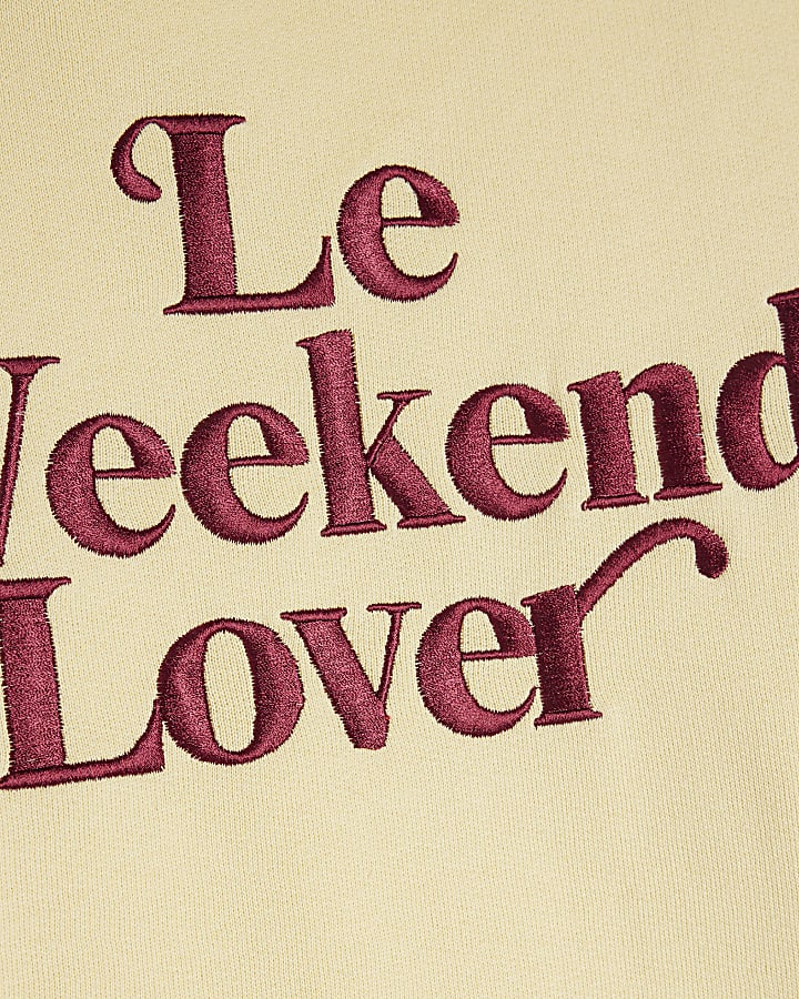 Yellow Le Weekend Lover Sweatshirt