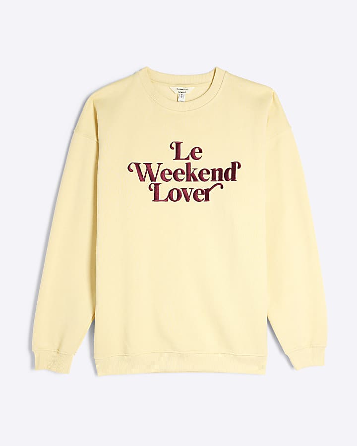 Yellow Le Weekend Lover Sweatshirt