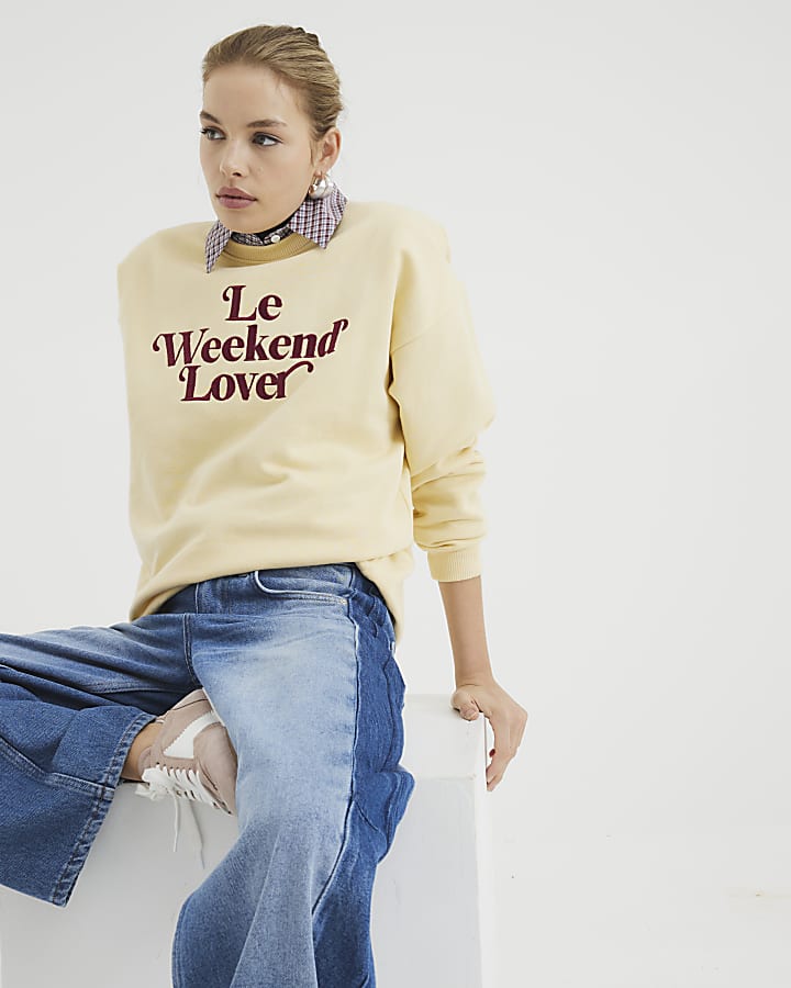 Yellow Le Weekend Lover Sweatshirt