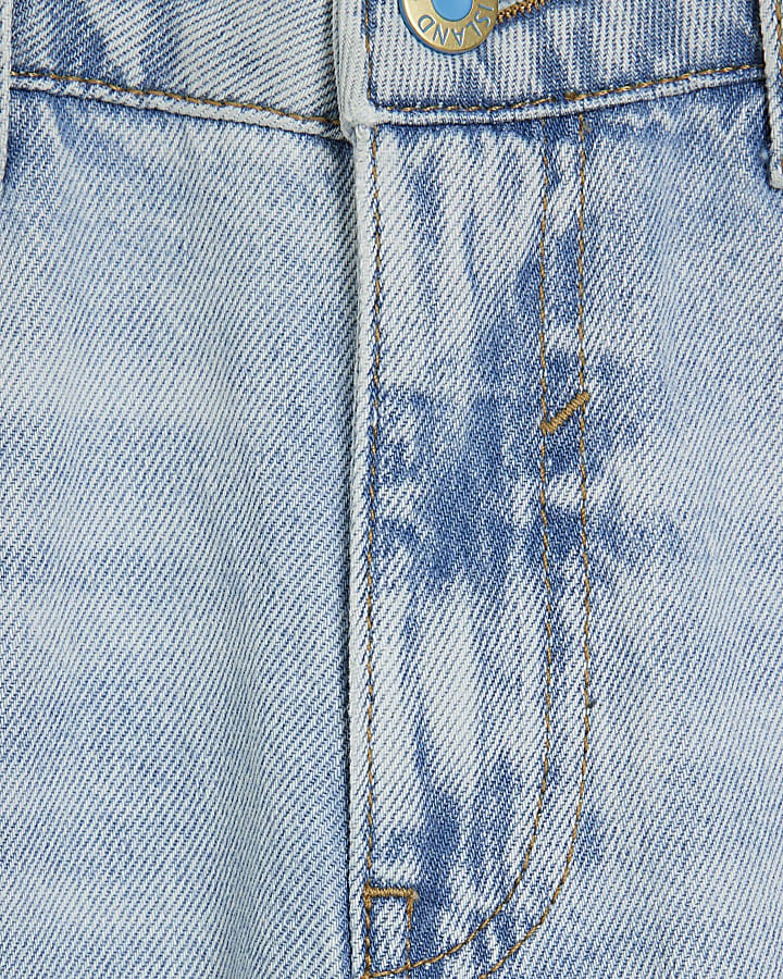 Petite Blue Low Rise Baggy Jeans