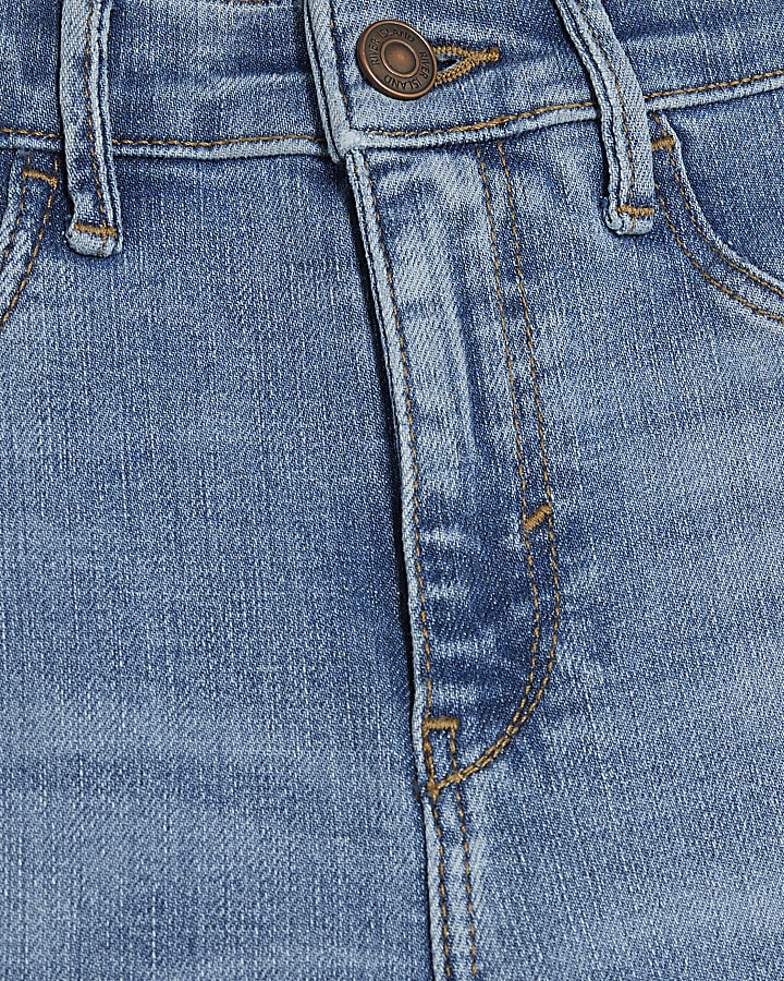 Blue Mid Rise Sculpt Skinny Jeans