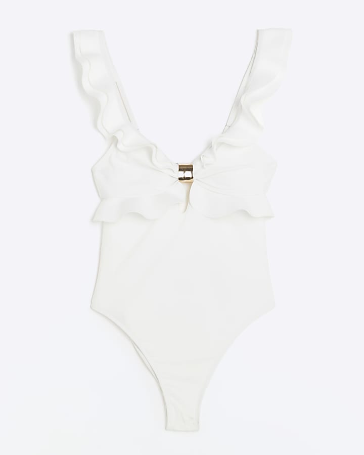 White Frill Swimsuit