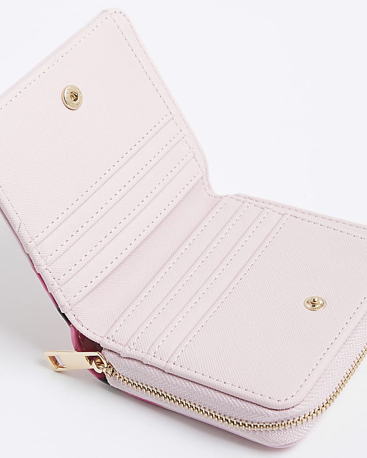 Pink Floral Patent Mini Purse