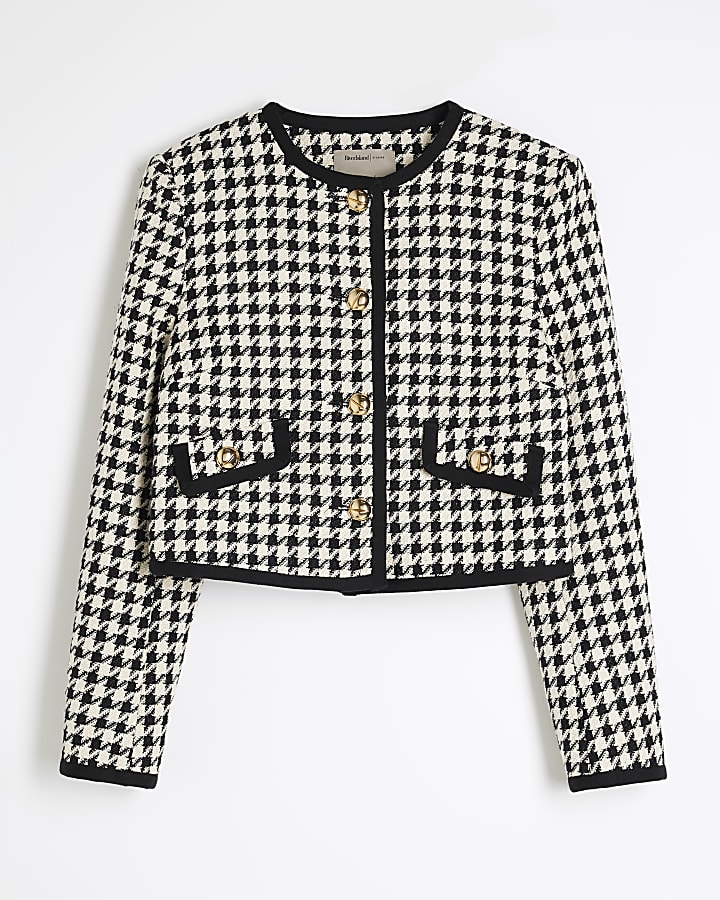 Cream Tipped Dogtooth Trophy Jacket