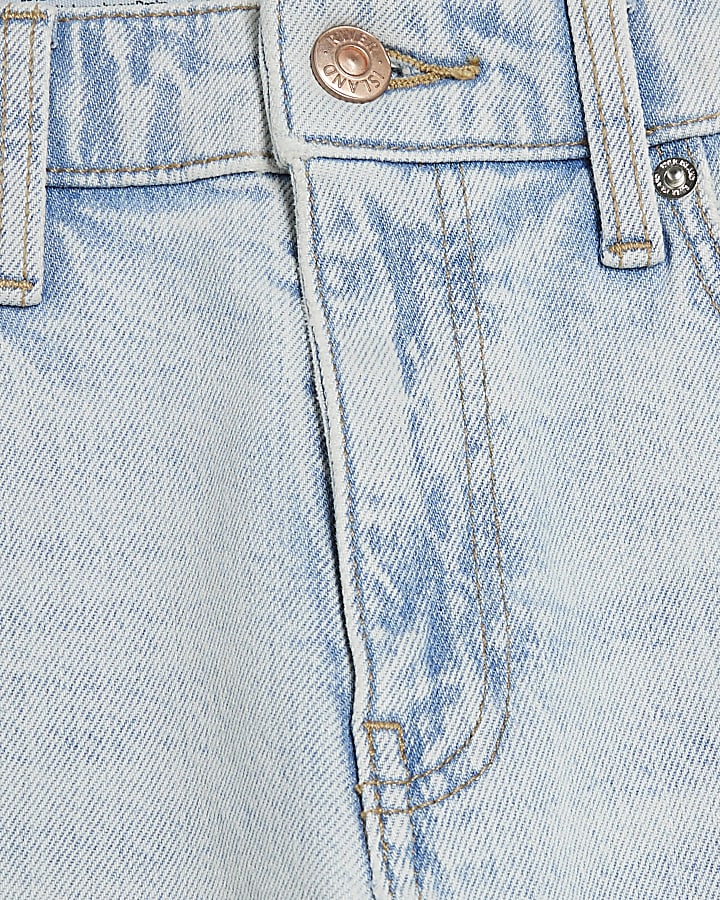 Blue Slim Fit Cropped Jeans