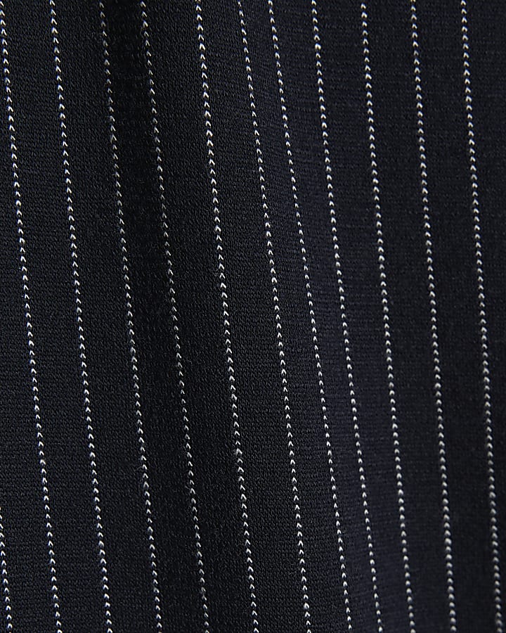 Petite Navy Pinstripe Trousers