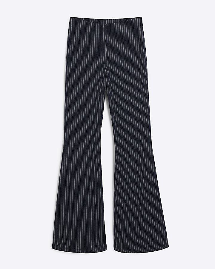 Petite Navy Pinstripe Trousers