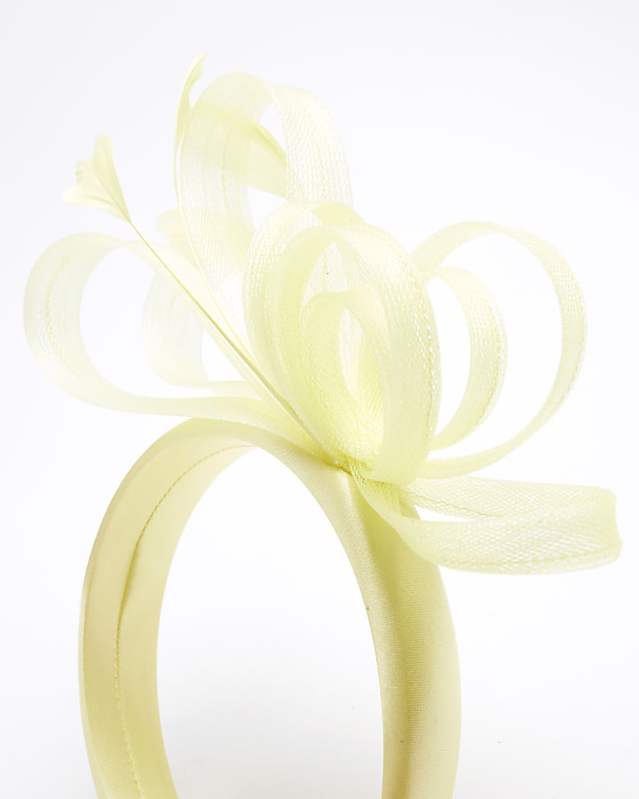 Yellow Fascinator Padded Headband