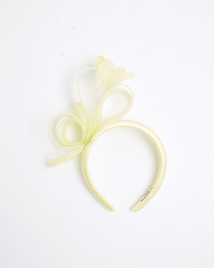 Yellow Fascinator Padded Headband