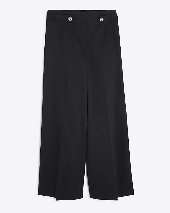 Black Wide Leg Trousers
