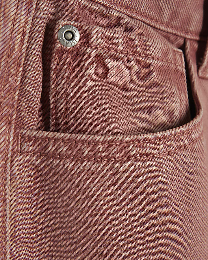Pink High Rise Balloon Leg Jeans