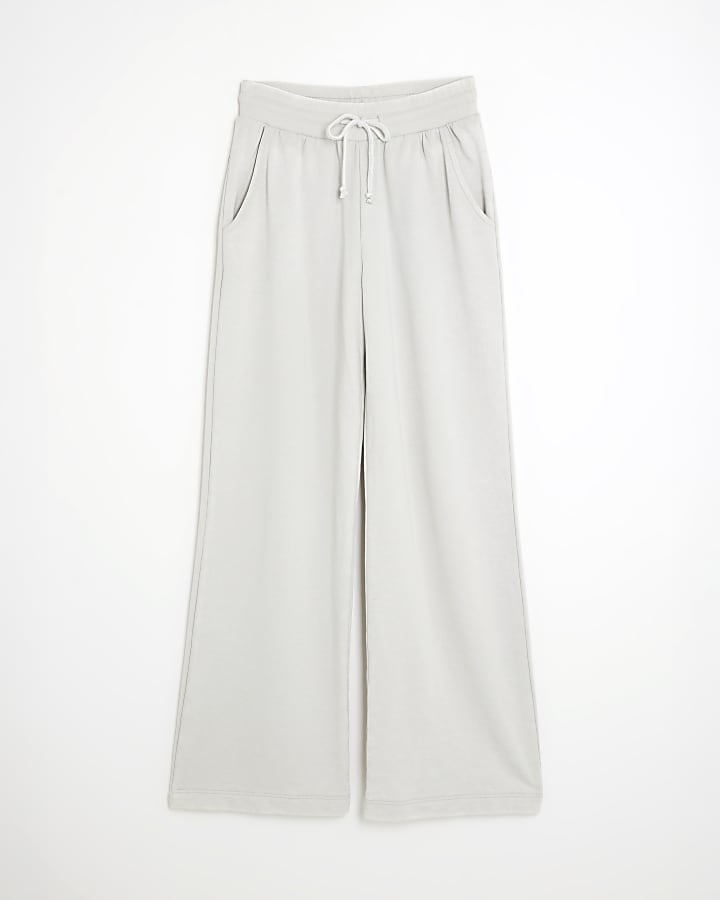 Grey Wide Leg Joggers