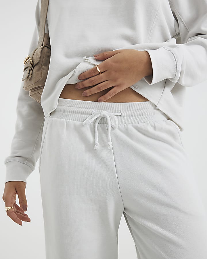 Grey Wide Leg Joggers