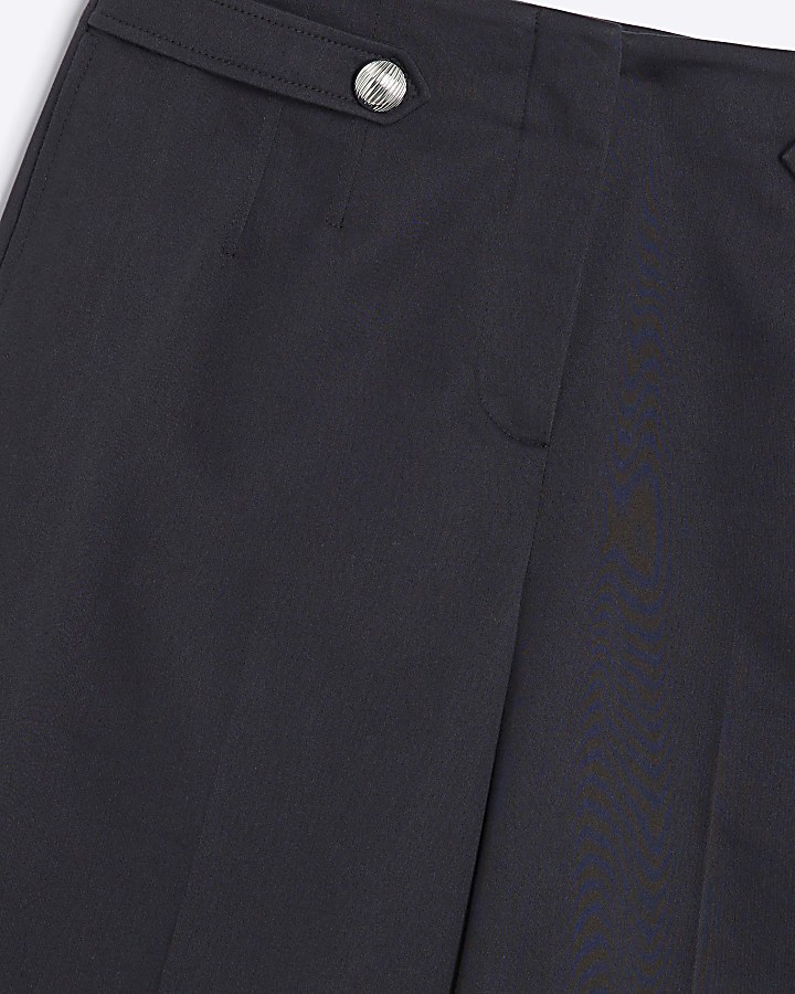 Petite Black Wide Leg Trousers