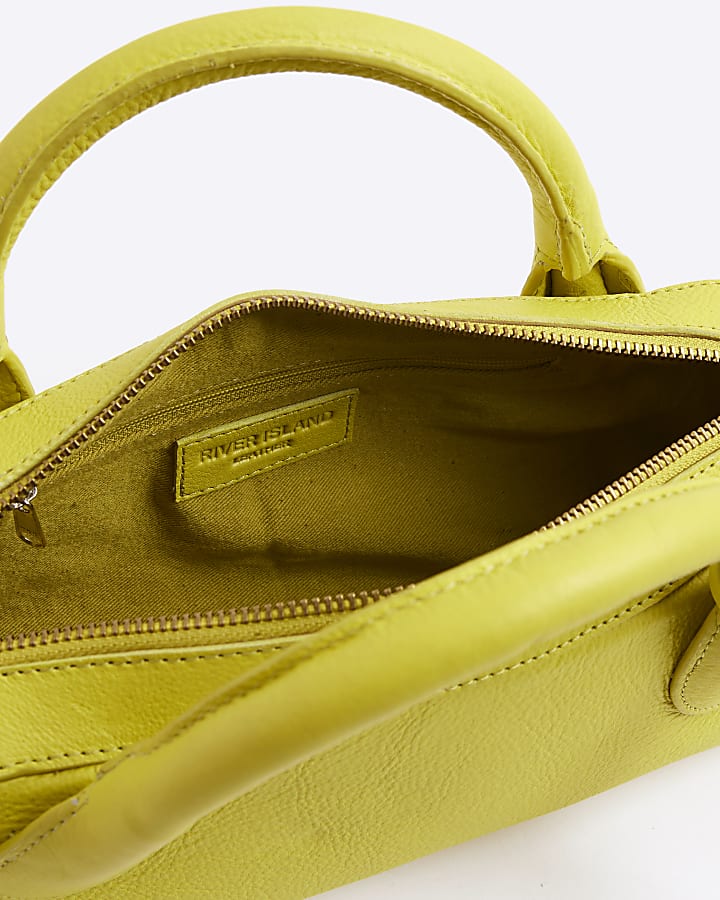 RI Studio Green Leather Bowler Bag