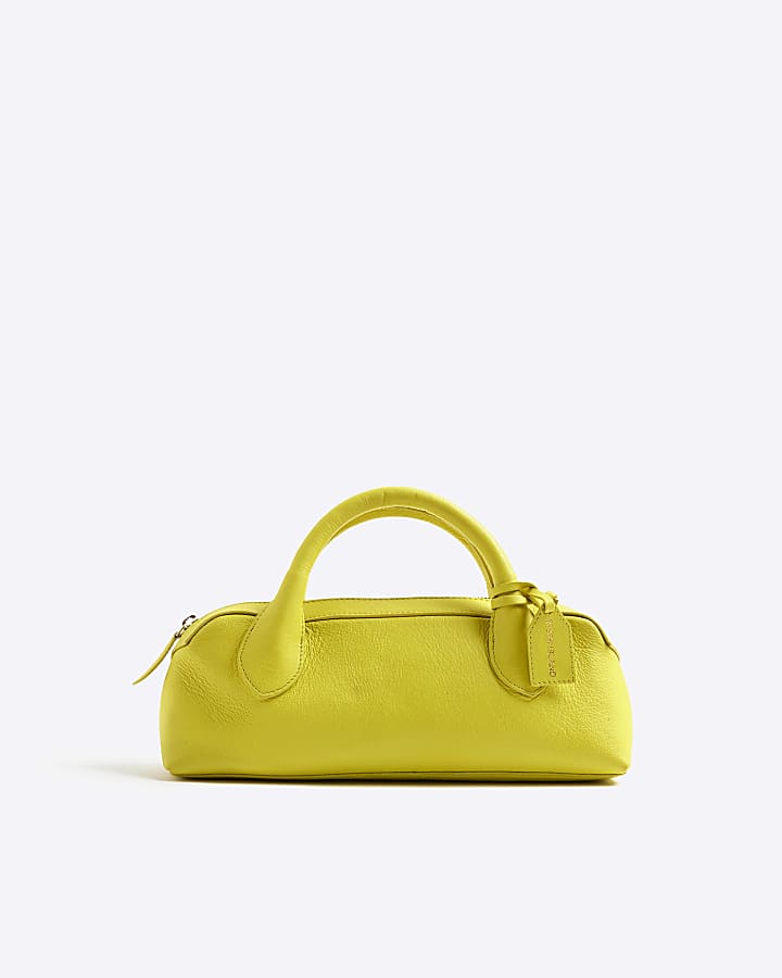 RI Studio Green Leather Bowler Bag