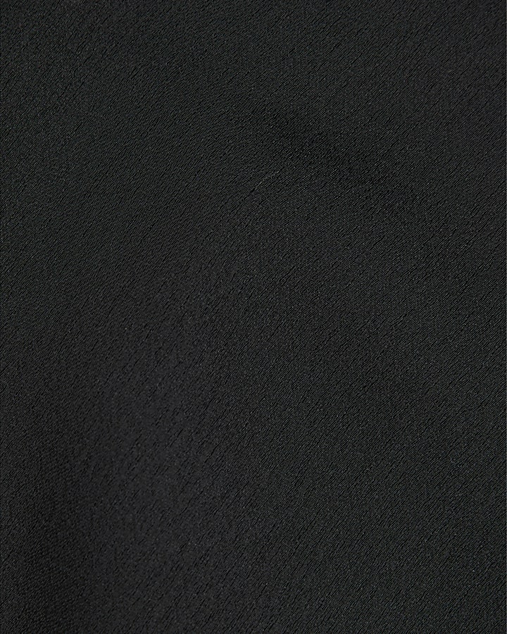 Black Satin Midi Skirt