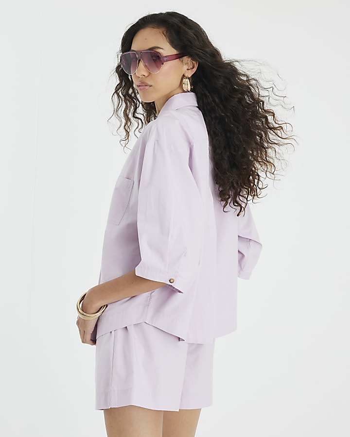 Purple Short Sleeve Shirt