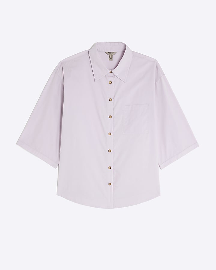 Purple Short Sleeve Shirt