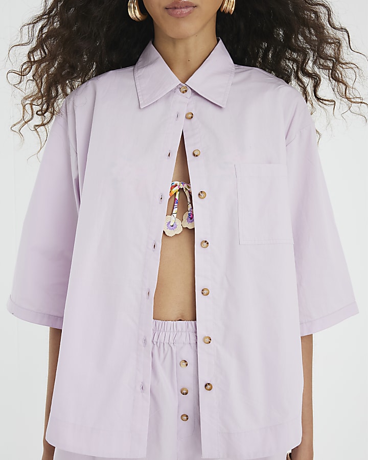 Purple Short Sleeve Shirt