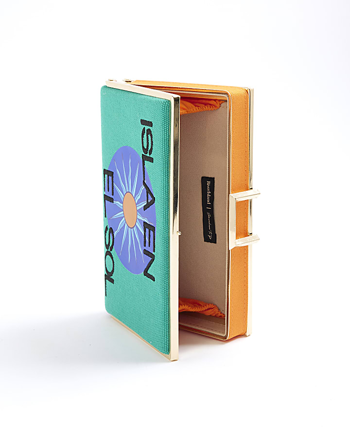 Green Atlas Isla En Sol Box Clutch Bag