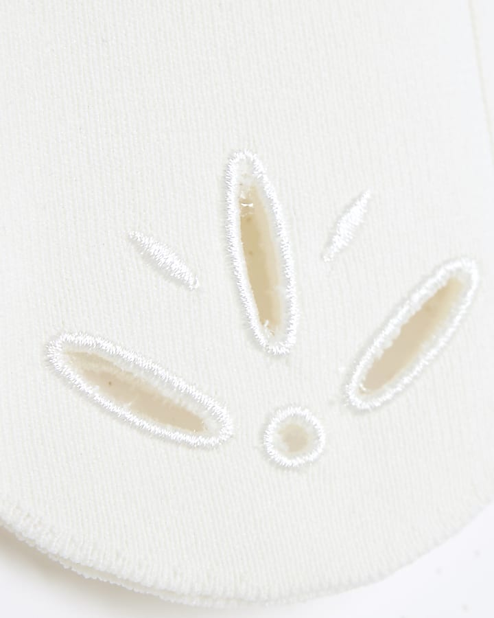 White Scallop Hem Embroidered Top