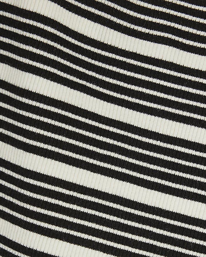 Black Stripe Sleevless Cami Top