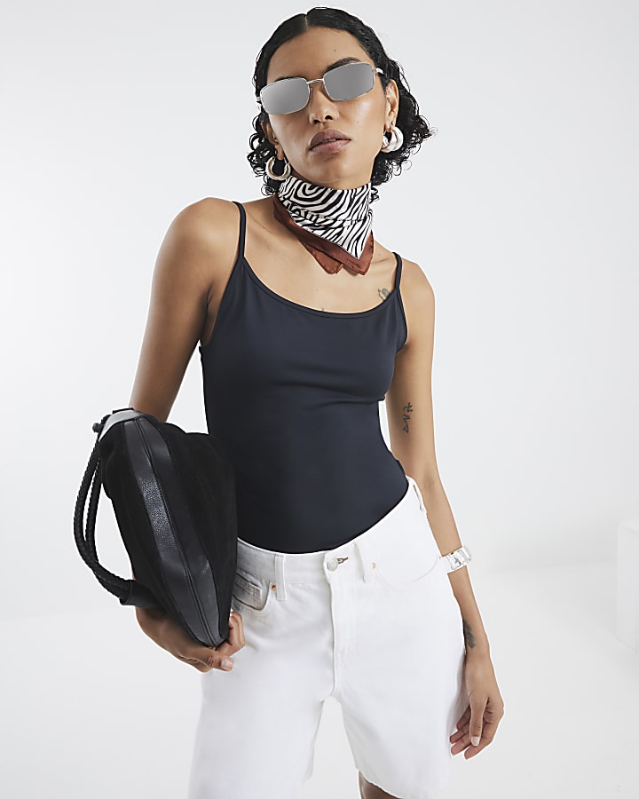 Black Sleeveless Cami Top