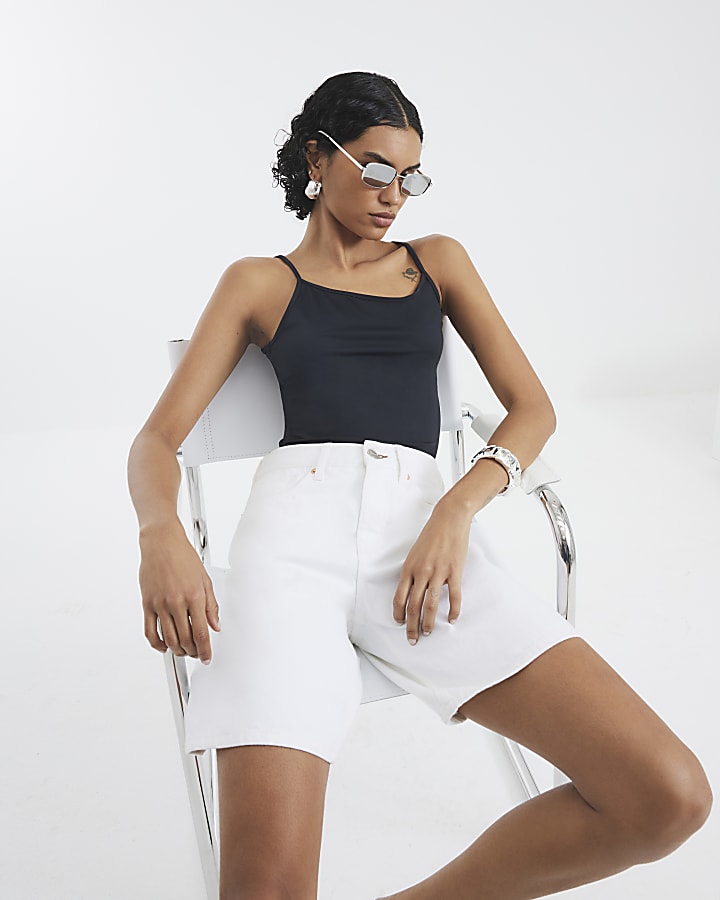 Black Sleeveless Cami Top