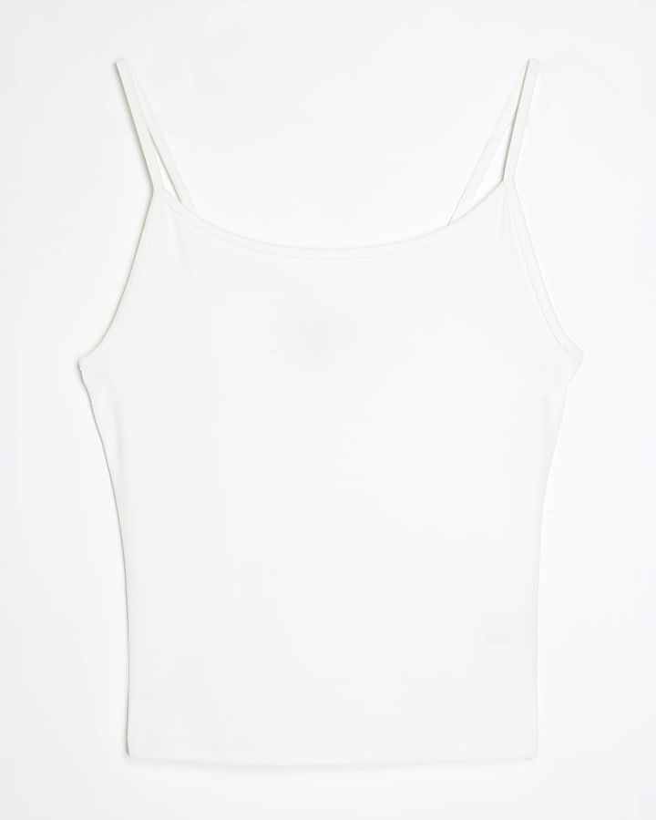 White Sleeveless Cami Top
