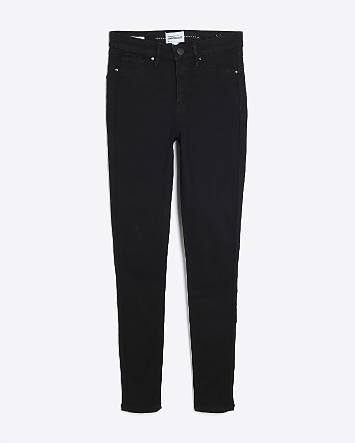 Black Molly Mid Rise Skinny Jeans