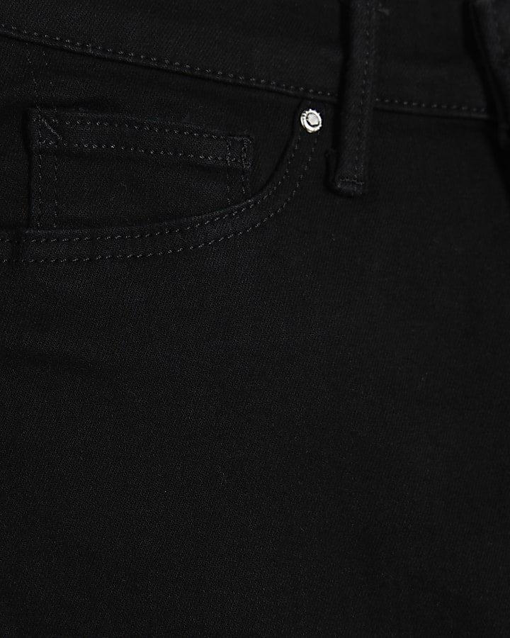 Black Molly Mid Rise Skinny Jeans